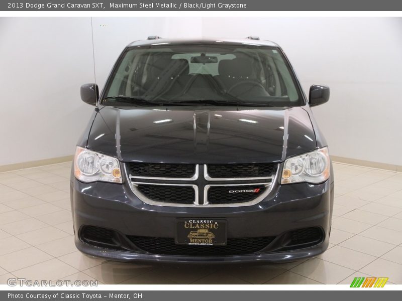 Maximum Steel Metallic / Black/Light Graystone 2013 Dodge Grand Caravan SXT