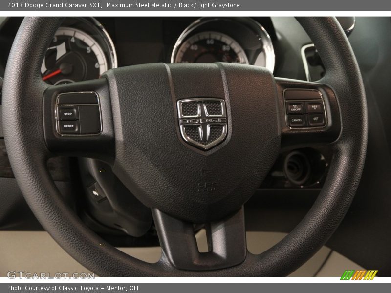Maximum Steel Metallic / Black/Light Graystone 2013 Dodge Grand Caravan SXT