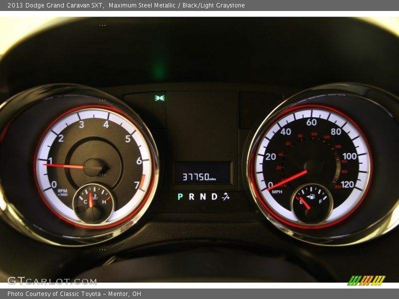 Maximum Steel Metallic / Black/Light Graystone 2013 Dodge Grand Caravan SXT