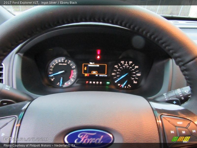 Ingot Silver / Ebony Black 2017 Ford Explorer XLT