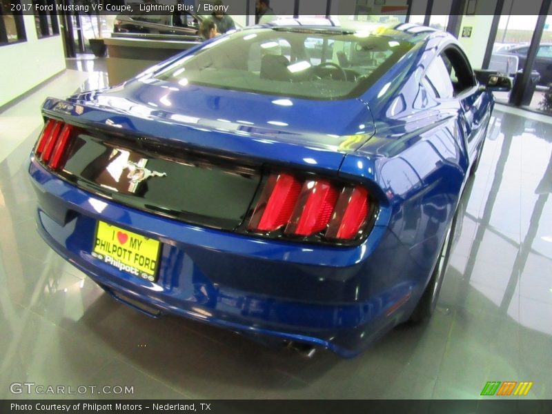 Lightning Blue / Ebony 2017 Ford Mustang V6 Coupe
