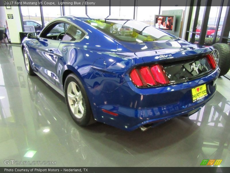 Lightning Blue / Ebony 2017 Ford Mustang V6 Coupe