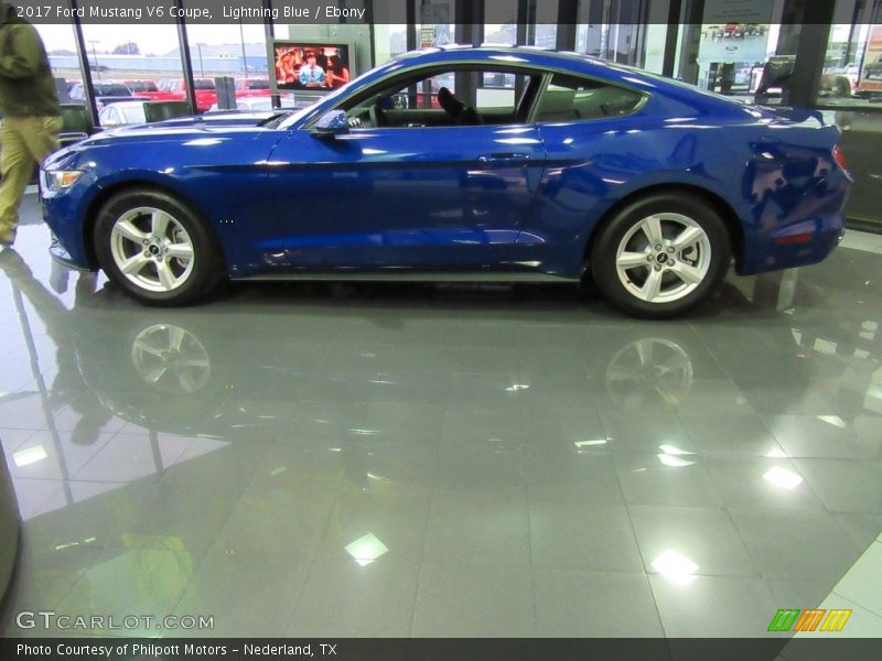 Lightning Blue / Ebony 2017 Ford Mustang V6 Coupe