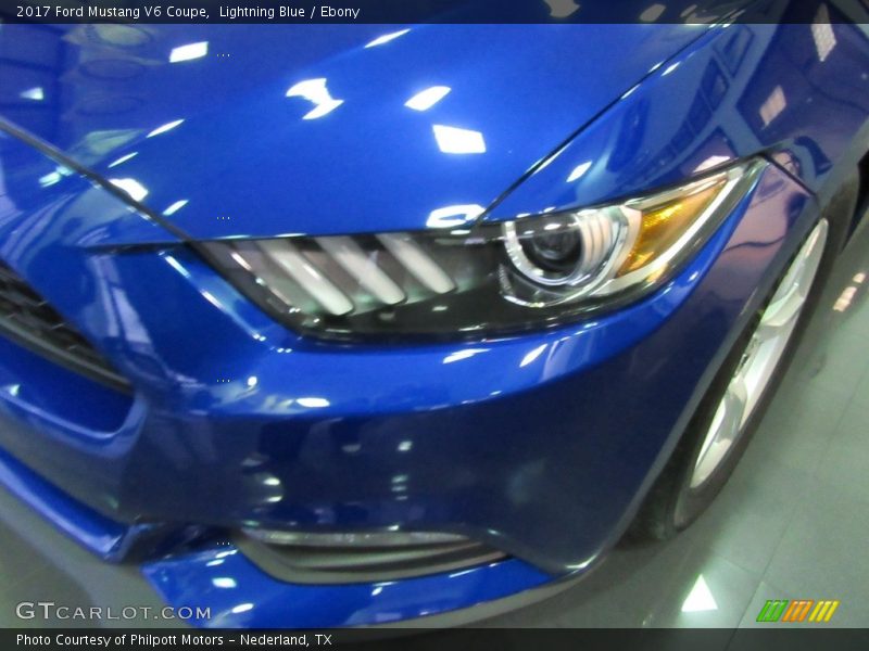 Lightning Blue / Ebony 2017 Ford Mustang V6 Coupe