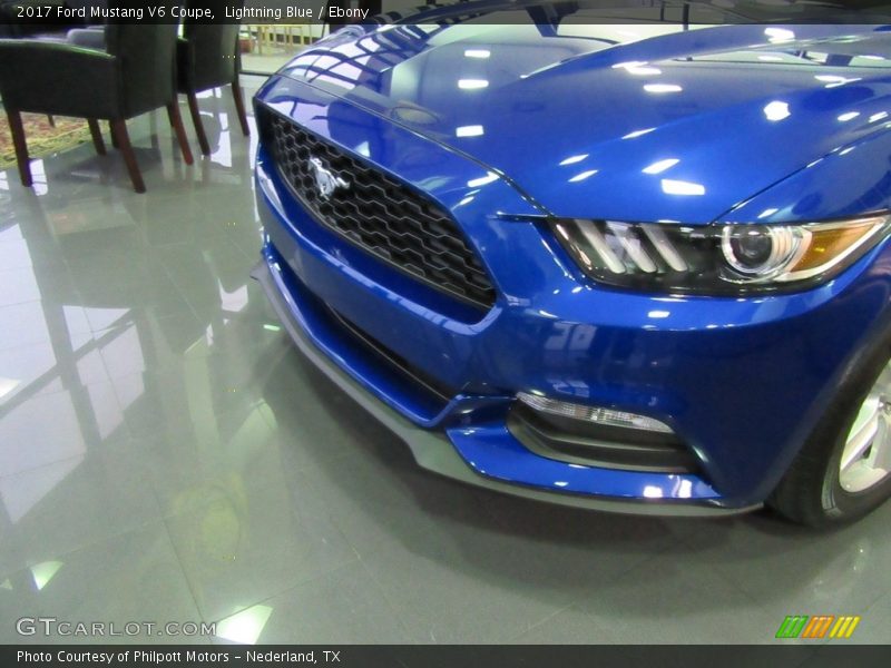 Lightning Blue / Ebony 2017 Ford Mustang V6 Coupe