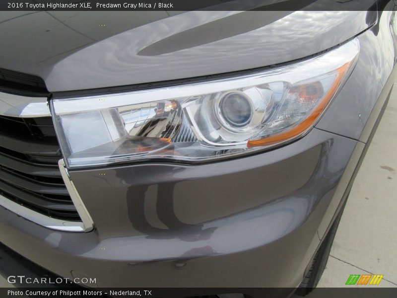 Predawn Gray Mica / Black 2016 Toyota Highlander XLE