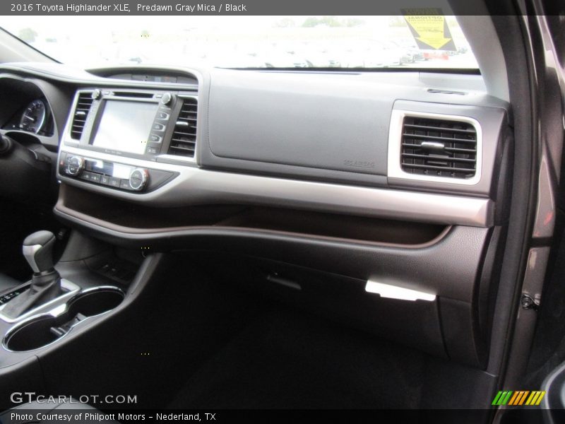 Predawn Gray Mica / Black 2016 Toyota Highlander XLE