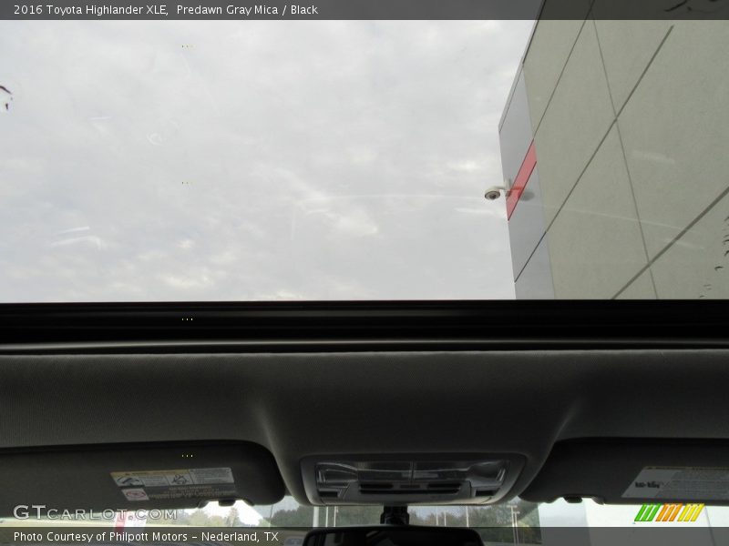 Predawn Gray Mica / Black 2016 Toyota Highlander XLE