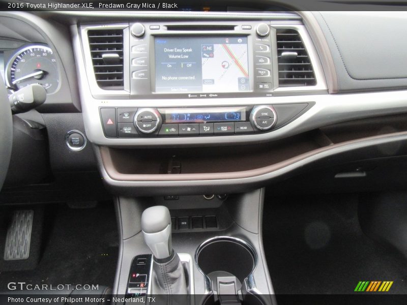 Predawn Gray Mica / Black 2016 Toyota Highlander XLE