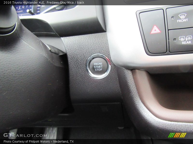 Predawn Gray Mica / Black 2016 Toyota Highlander XLE
