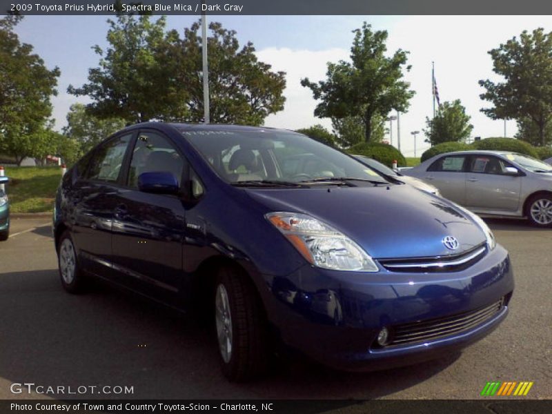 Spectra Blue Mica / Dark Gray 2009 Toyota Prius Hybrid