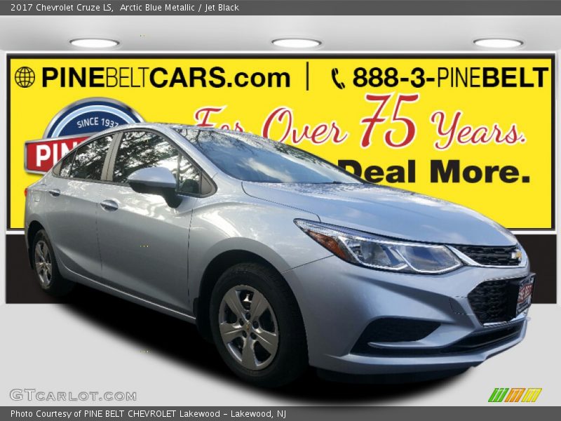 Arctic Blue Metallic / Jet Black 2017 Chevrolet Cruze LS