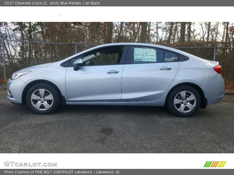 Arctic Blue Metallic / Jet Black 2017 Chevrolet Cruze LS