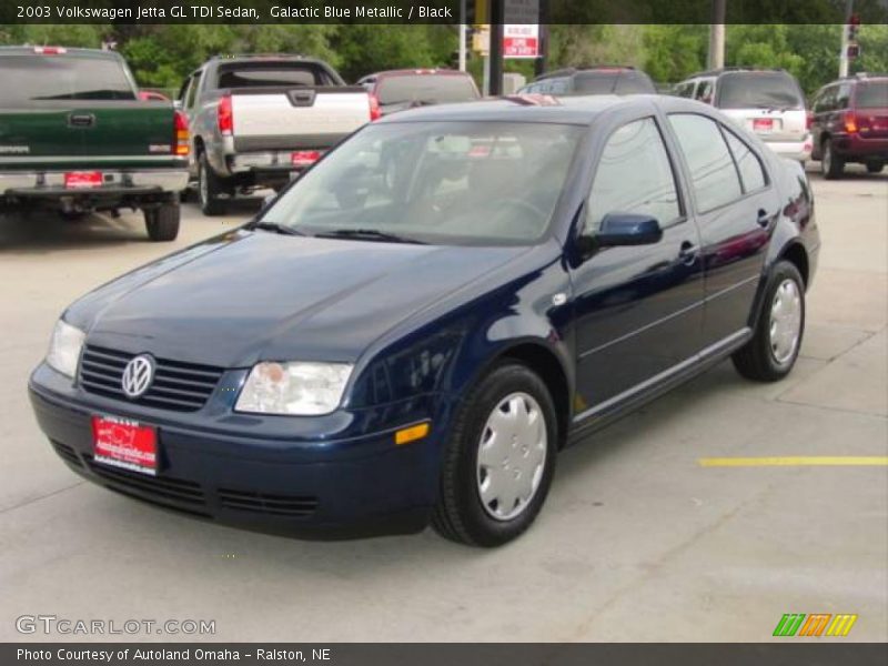 Galactic Blue Metallic / Black 2003 Volkswagen Jetta GL TDI Sedan