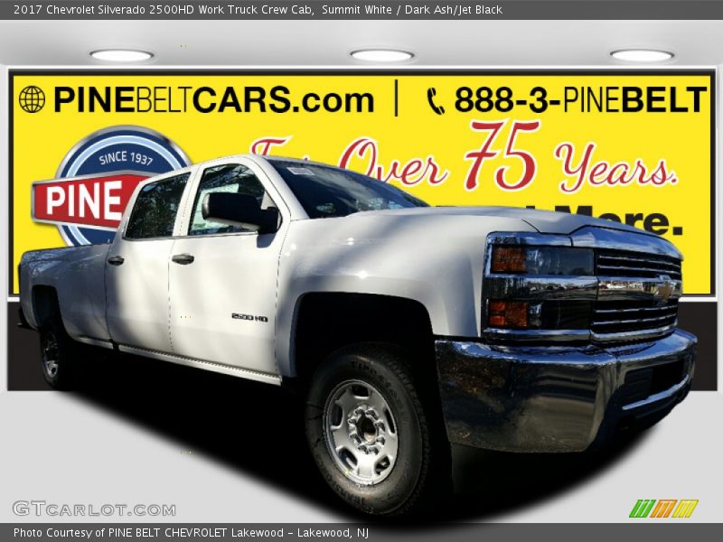 Summit White / Dark Ash/Jet Black 2017 Chevrolet Silverado 2500HD Work Truck Crew Cab
