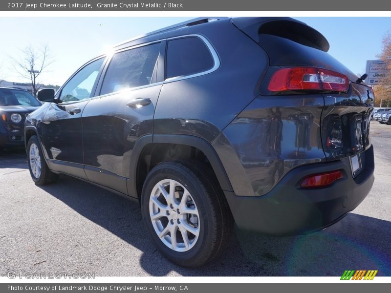 Granite Crystal Metallic / Black 2017 Jeep Cherokee Latitude