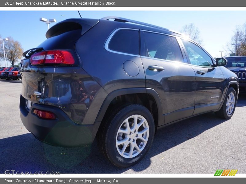 Granite Crystal Metallic / Black 2017 Jeep Cherokee Latitude