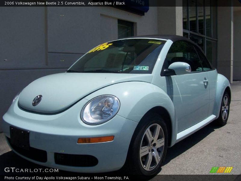 Aquarius Blue / Black 2006 Volkswagen New Beetle 2.5 Convertible