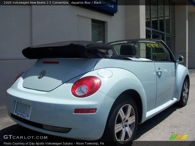 Aquarius Blue / Black 2006 Volkswagen New Beetle 2.5 Convertible