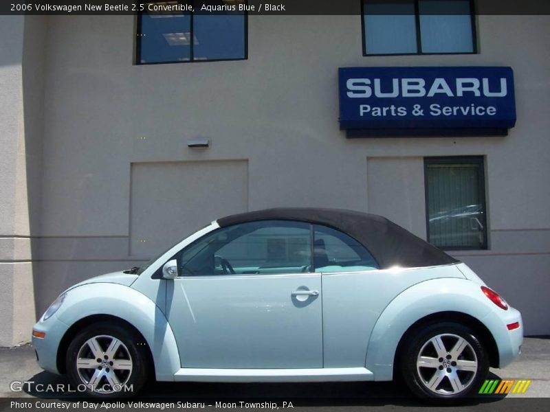 Aquarius Blue / Black 2006 Volkswagen New Beetle 2.5 Convertible