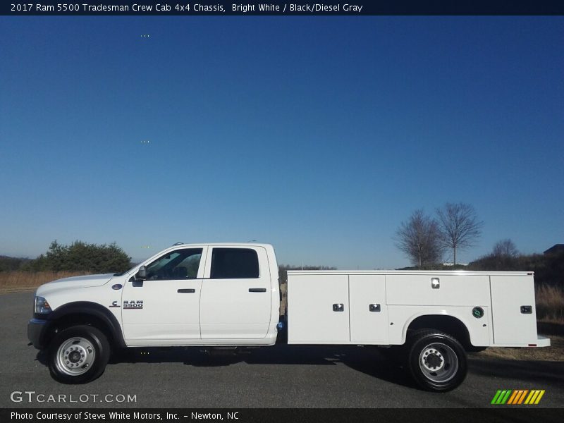 Bright White / Black/Diesel Gray 2017 Ram 5500 Tradesman Crew Cab 4x4 Chassis