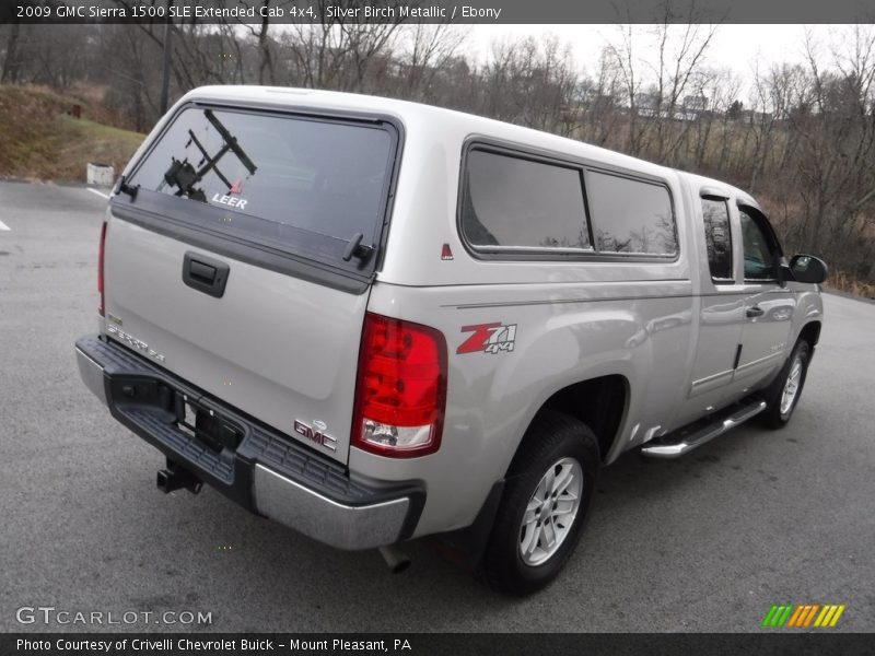 Silver Birch Metallic / Ebony 2009 GMC Sierra 1500 SLE Extended Cab 4x4