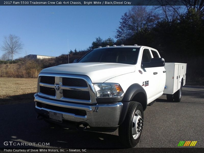 Bright White / Black/Diesel Gray 2017 Ram 5500 Tradesman Crew Cab 4x4 Chassis