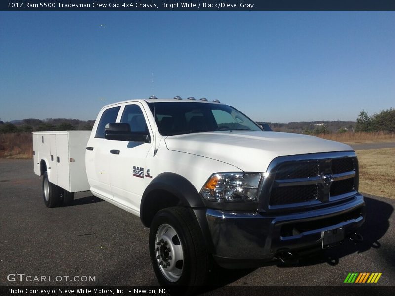 Bright White / Black/Diesel Gray 2017 Ram 5500 Tradesman Crew Cab 4x4 Chassis