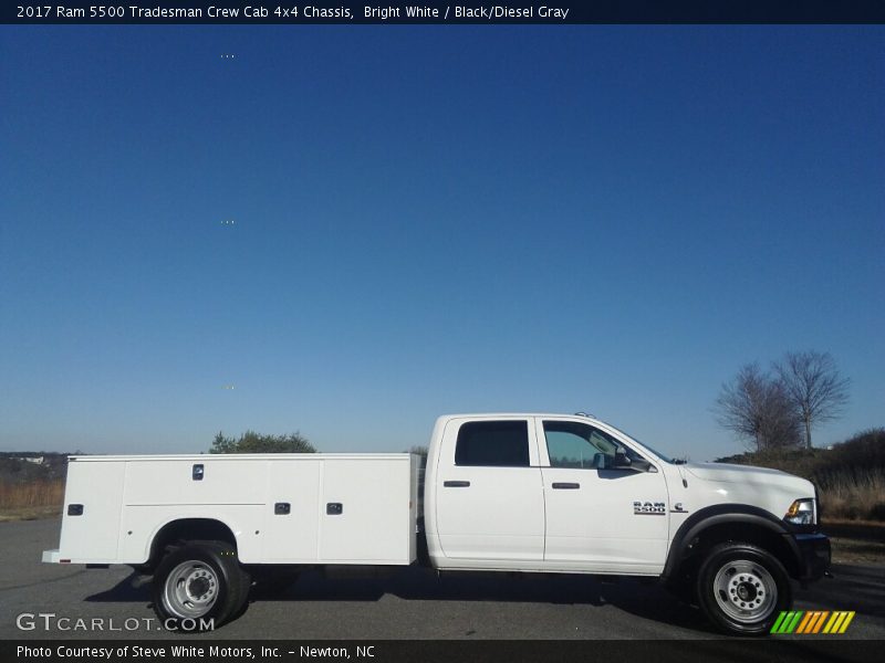 Bright White / Black/Diesel Gray 2017 Ram 5500 Tradesman Crew Cab 4x4 Chassis