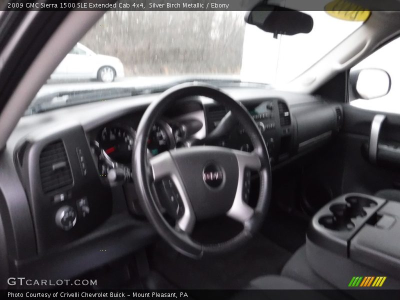 Silver Birch Metallic / Ebony 2009 GMC Sierra 1500 SLE Extended Cab 4x4