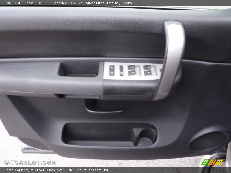 Silver Birch Metallic / Ebony 2009 GMC Sierra 1500 SLE Extended Cab 4x4