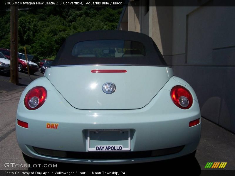 Aquarius Blue / Black 2006 Volkswagen New Beetle 2.5 Convertible