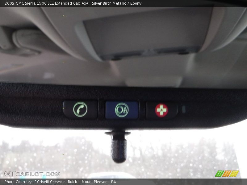Silver Birch Metallic / Ebony 2009 GMC Sierra 1500 SLE Extended Cab 4x4