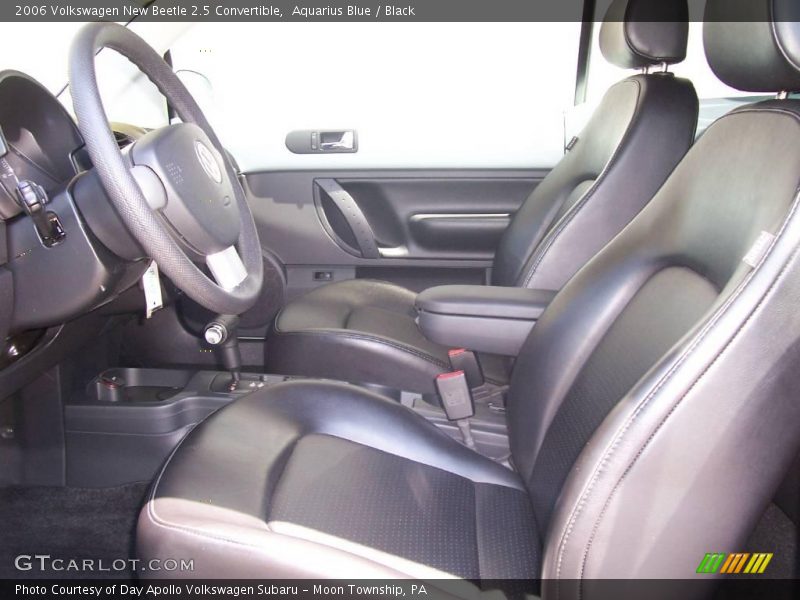 Aquarius Blue / Black 2006 Volkswagen New Beetle 2.5 Convertible