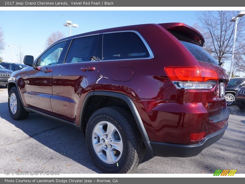Velvet Red Pearl / Black 2017 Jeep Grand Cherokee Laredo