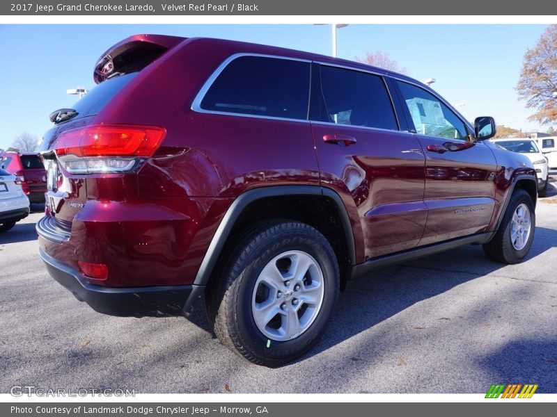 Velvet Red Pearl / Black 2017 Jeep Grand Cherokee Laredo