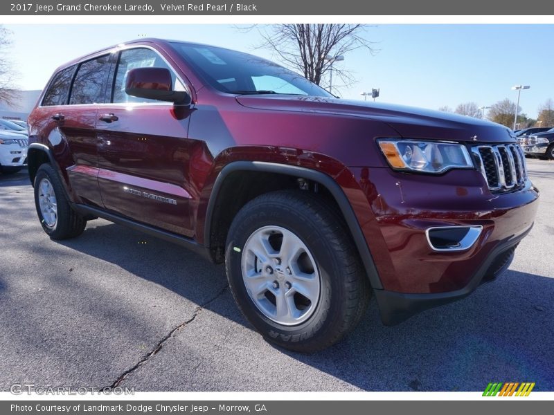 Velvet Red Pearl / Black 2017 Jeep Grand Cherokee Laredo