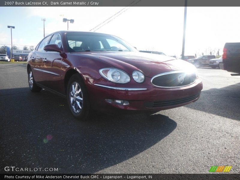 Dark Garnet Metallic / Gray 2007 Buick LaCrosse CX