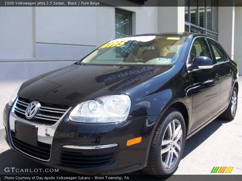 Black / Pure Beige 2006 Volkswagen Jetta 2.5 Sedan