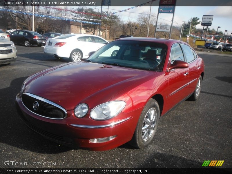 Dark Garnet Metallic / Gray 2007 Buick LaCrosse CX
