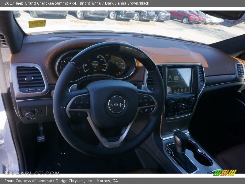 Bright White / Dark Sienna Brown/Black 2017 Jeep Grand Cherokee Summit 4x4