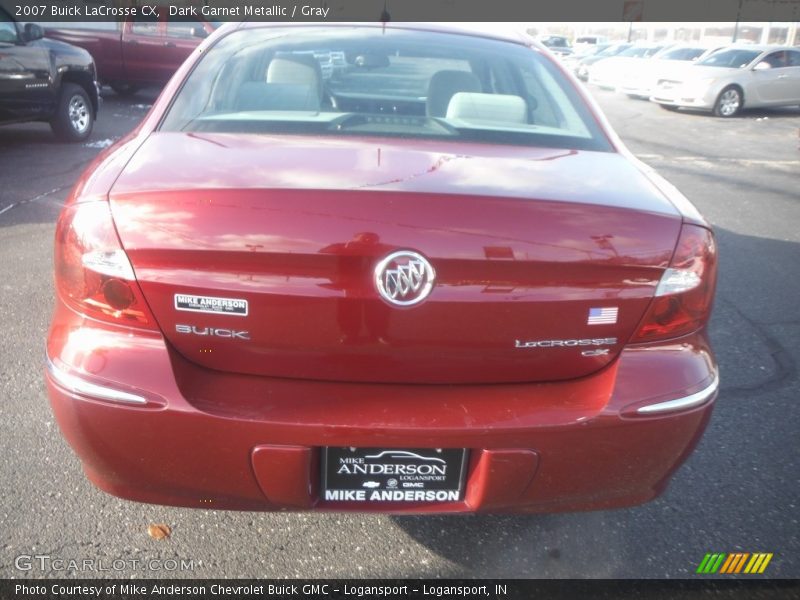 Dark Garnet Metallic / Gray 2007 Buick LaCrosse CX