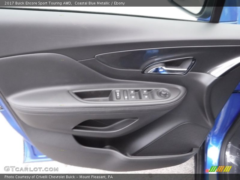 Coastal Blue Metallic / Ebony 2017 Buick Encore Sport Touring AWD