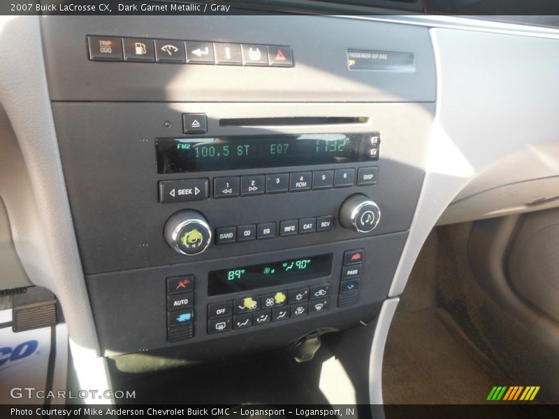 Dark Garnet Metallic / Gray 2007 Buick LaCrosse CX