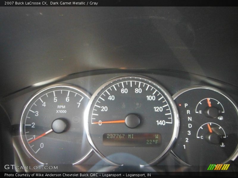 Dark Garnet Metallic / Gray 2007 Buick LaCrosse CX