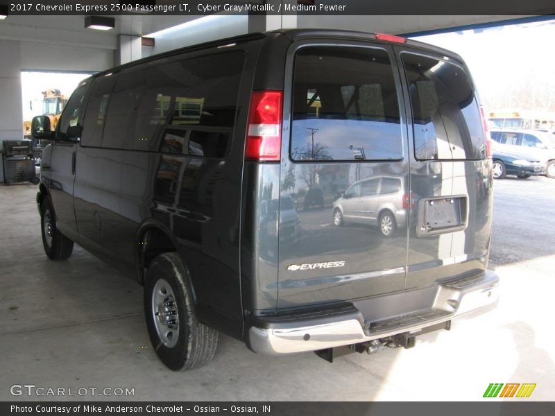 Cyber Gray Metallic / Medium Pewter 2017 Chevrolet Express 2500 Passenger LT