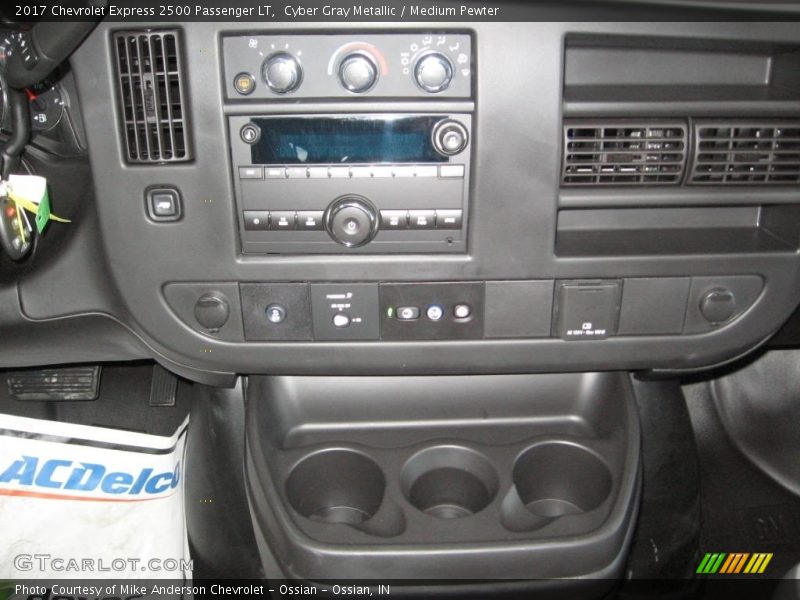 Cyber Gray Metallic / Medium Pewter 2017 Chevrolet Express 2500 Passenger LT