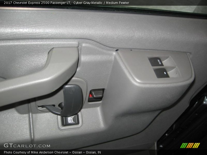 Cyber Gray Metallic / Medium Pewter 2017 Chevrolet Express 2500 Passenger LT