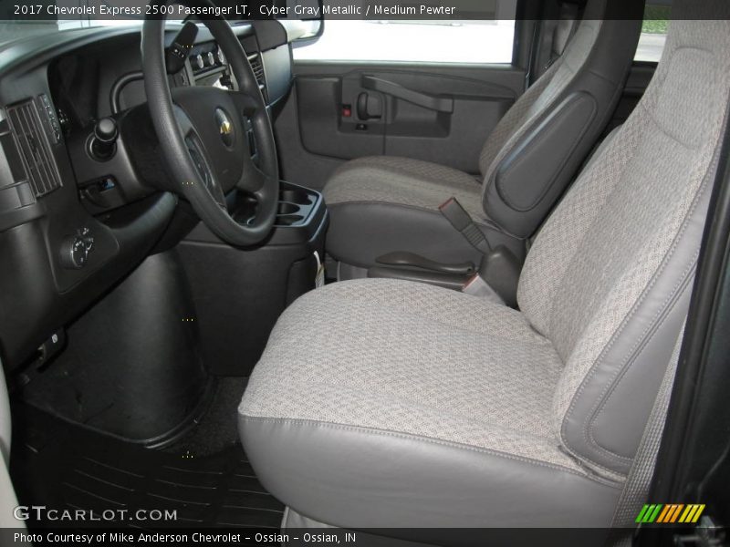 Cyber Gray Metallic / Medium Pewter 2017 Chevrolet Express 2500 Passenger LT
