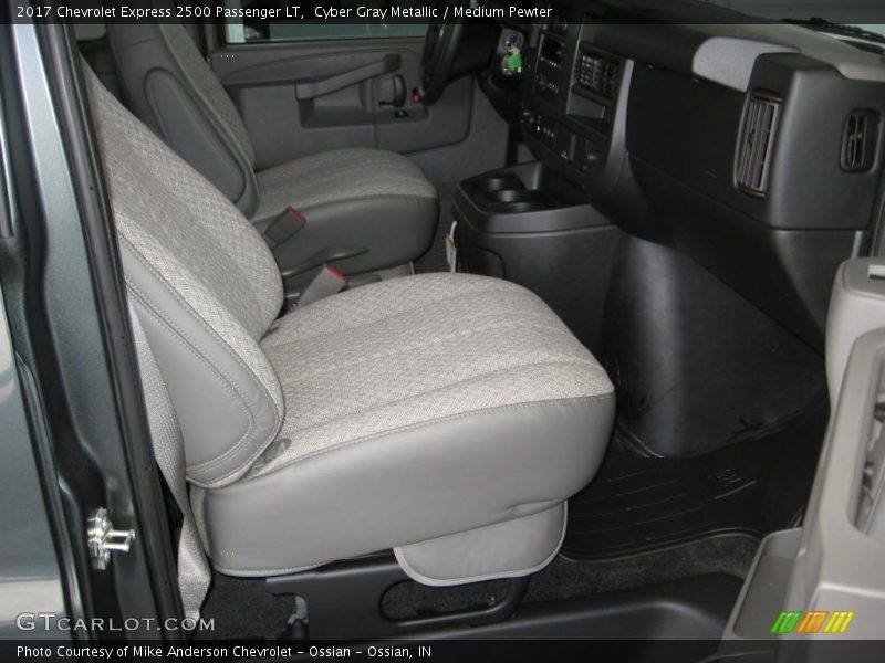 Cyber Gray Metallic / Medium Pewter 2017 Chevrolet Express 2500 Passenger LT